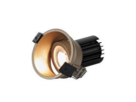 DM201754  Bania A 12 Powered by Tridonic  12W 4000K 1200lm 24° CRI>90 LED Engine, 350mA Gold Adjustable Recessed Spotlight, IP20